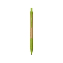 Ручка из бамбука и переработанной пшеницы шариковая «Nara» для нанесения логотипа