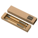 Подарочный набор «Tender bamboo» с шариковой ручкой и механическим карандашом из бамбука для нанесения логотипа