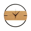 Деревянные часы с металлическим ободом «Time Wheel» для нанесения логотипа
