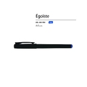 Ручка пластиковая гелевая «Egoiste Black» для нанесения логотипа