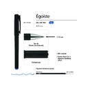 Ручка пластиковая гелевая «Egoiste Black» для нанесения логотипа