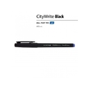 Ручка пластиковая шариковая «CityWrite Black» для нанесения логотипа