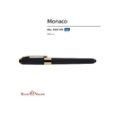 Ручка пластиковая шариковая «Monaco» для нанесения логотипа