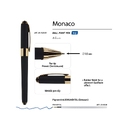 Ручка пластиковая шариковая «Monaco» для нанесения логотипа