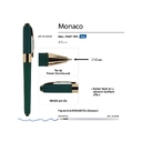Ручка пластиковая шариковая «Monaco» для нанесения логотипа
