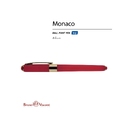 Ручка пластиковая шариковая «Monaco» для нанесения логотипа
