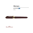 Ручка пластиковая шариковая «Monaco» для нанесения логотипа