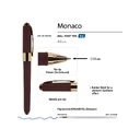 Ручка пластиковая шариковая «Monaco» для нанесения логотипа