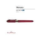 Ручка пластиковая шариковая «Monaco» для нанесения логотипа