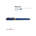 Ручка пластиковая шариковая «Monaco» для нанесения логотипа