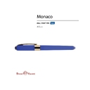 Ручка пластиковая шариковая «Monaco» для нанесения логотипа