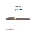 Ручка пластиковая шариковая «Monaco» для нанесения логотипа