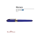 Ручка пластиковая шариковая «Monaco» для нанесения логотипа