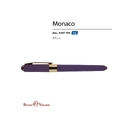 Ручка пластиковая шариковая «Monaco» для нанесения логотипа