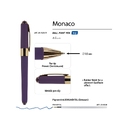 Ручка пластиковая шариковая «Monaco» для нанесения логотипа
