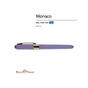 Ручка пластиковая шариковая «Monaco» для нанесения логотипа