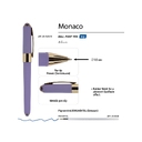 Ручка пластиковая шариковая «Monaco» для нанесения логотипа