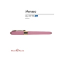Ручка пластиковая шариковая «Monaco» для нанесения логотипа