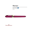 Ручка пластиковая шариковая «Monaco» для нанесения логотипа
