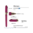 Ручка пластиковая шариковая «Monaco» для нанесения логотипа