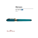 Ручка пластиковая шариковая «Monaco» для нанесения логотипа