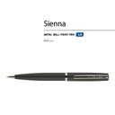 Ручка металлическая шариковая «Sienna», софт-тач для нанесения логотипа