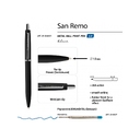 Ручка металлическая шариковая «San Remo», софт тач для нанесения логотипа
