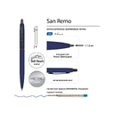Ручка металлическая шариковая «San Remo», софт-тач для нанесения логотипа