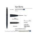Ручка металлическая шариковая «San Remo», софт тач для нанесения логотипа