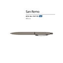Ручка металлическая шариковая «San Remo», софт-тач для нанесения логотипа