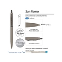 Ручка металлическая шариковая «San Remo», софт-тач для нанесения логотипа