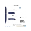 Ручка металлическая шариковая «San Remo», софт тач для нанесения логотипа