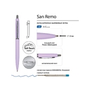 Ручка металлическая шариковая «San Remo», софт-тач для нанесения логотипа