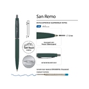 Ручка металлическая шариковая «San Remo», софт-тач для нанесения логотипа
