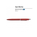 Ручка металлическая шариковая «San Remo», софт тач для нанесения логотипа