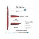 Ручка металлическая шариковая «San Remo», софт тач для нанесения логотипа