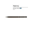 Ручка металлическая шариковая «Palermo», софт-тач для нанесения логотипа