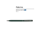 Ручка металлическая шариковая «Palermo», софт-тач для нанесения логотипа
