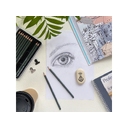 Набор из 12 чернографитовых карандашей «Sketch & Art» 2Н - 9В для нанесения логотипа
