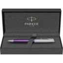Ручка шариковая Parker «Sonnet Essentials Violet SB Steel CT» для нанесения логотипа
