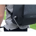 Водостойкий антикражный рюкзак FlexPackPro для ноутбука 15.6" для нанесения логотипа