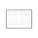 Ежедневник недатированный А5 «Sidney Nebraska» с золотым срезом для нанесения логотипа