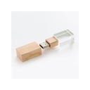 USB 2.0- флешка на 32 Гб кристалл дерево для нанесения логотипа