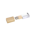 USB 2.0- флешка на 16 Гб кристалл в металле для нанесения логотипа