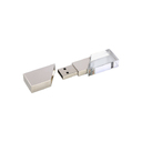 USB 2.0- флешка на 16 Гб кристалл в металле для нанесения логотипа