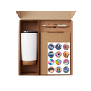 Набор «Earthly» с блокнотом, ручкой и термокружкой для нанесения логотипа