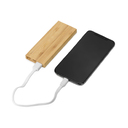 Внешний аккумулятор из бамбука «Bamboo», 5000 mAh для нанесения логотипа
