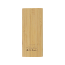 Внешний аккумулятор из бамбука «Bamboo», 5000 mAh для нанесения логотипа
