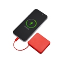 Внешний аккумулятор со встроенным кабелем USB-C «Дэнси», 5000 мАч для нанесения логотипа