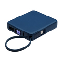 Внешний аккумулятор со встроенным кабелем USB-C «Дэнси», 5000 мАч для нанесения логотипа